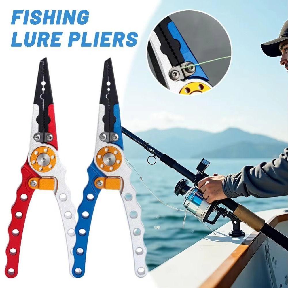Anti Slip Fishing Pliers Aluminum Zinc Zinc Alloy Line Cutting Pliers Hook Remover Pliers Outdoor Fishing
