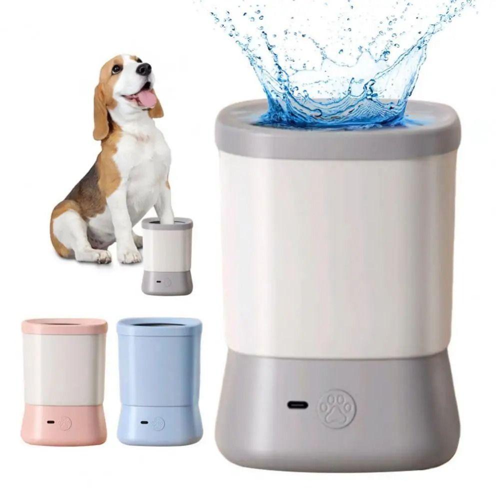 Electric Powered Automatic Pet Foot Washer Removable Design Pet Foot Washing Cup  Pet Cleaning