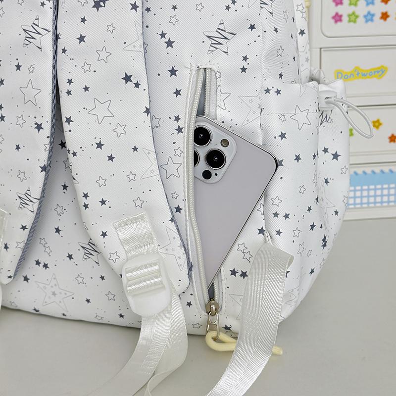 Student Schoolbag Female Star Printed Backpack