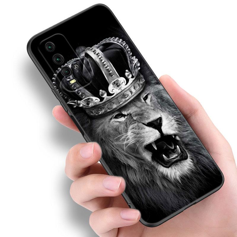 Чехол для телефона Lion Alpha Male Cub для Xiaomi Redmi Note 5 6 9T K20 K40 K50 Pro 7A 8A 9A 9C 9i 10A 10C A1 S2, мягкий черный чехол из ТПУ