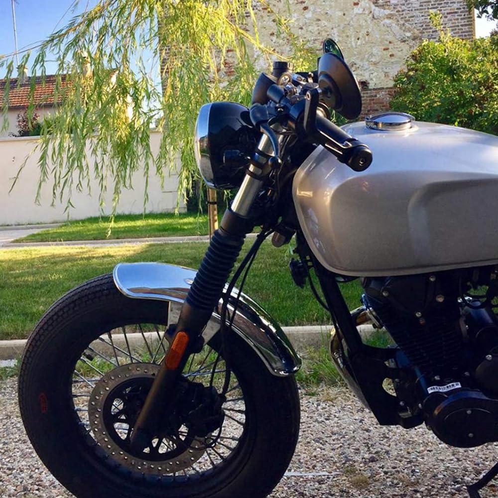 YCHOICEAUMO Зеркало руля, Зеркало мотоцикла, Зеркало мотоцикла, Алюминий CNC, Легкое, Мотоцикл, Левое и