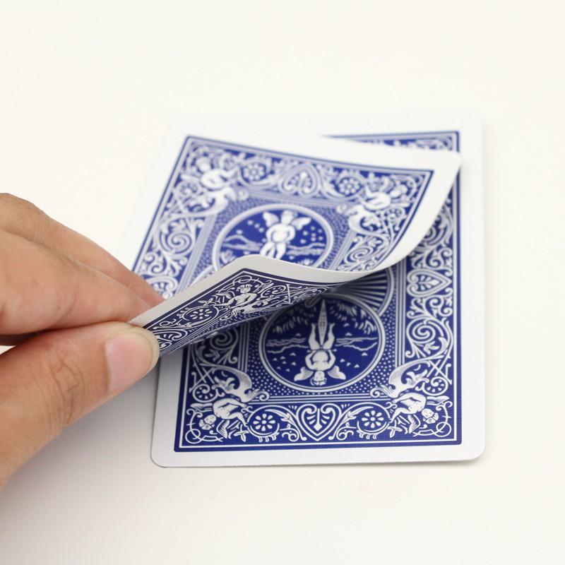 Bicycle Double Red/Blue Back No Face Playing Cards Gaff Deck Card Games Magic Tricks