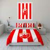 Red stripes, FK star emblem. Bedding sets Duvet cover sets Duvet covers Pillowcases(1 * Duvet Cover 2 * Pillowcases without duvet insert)
