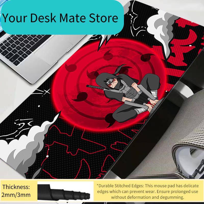 Uchiha Itachi Madara NNaruto Uzumaki Mouse Pad Notbook Gamer Keyboard NonSlip Rubber Computer Carpet Desk Mat PC Gamer MousePad