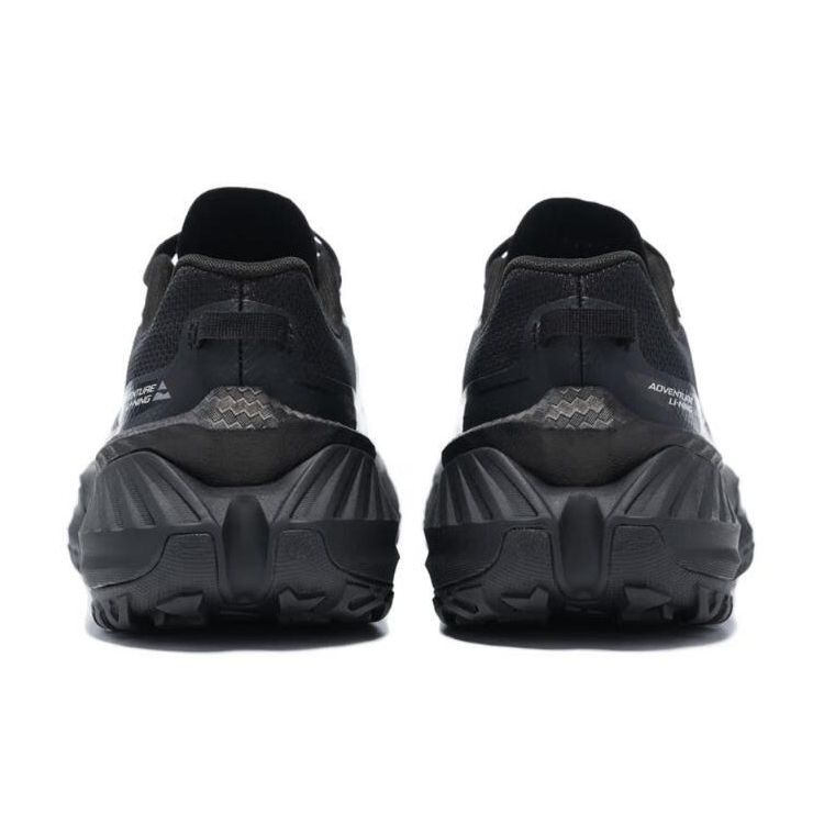 Li Ning Lu Comfortable Shock Absorption Wear Resistant Low Top Running Shoes Men Sneaker Black ARNT003-2