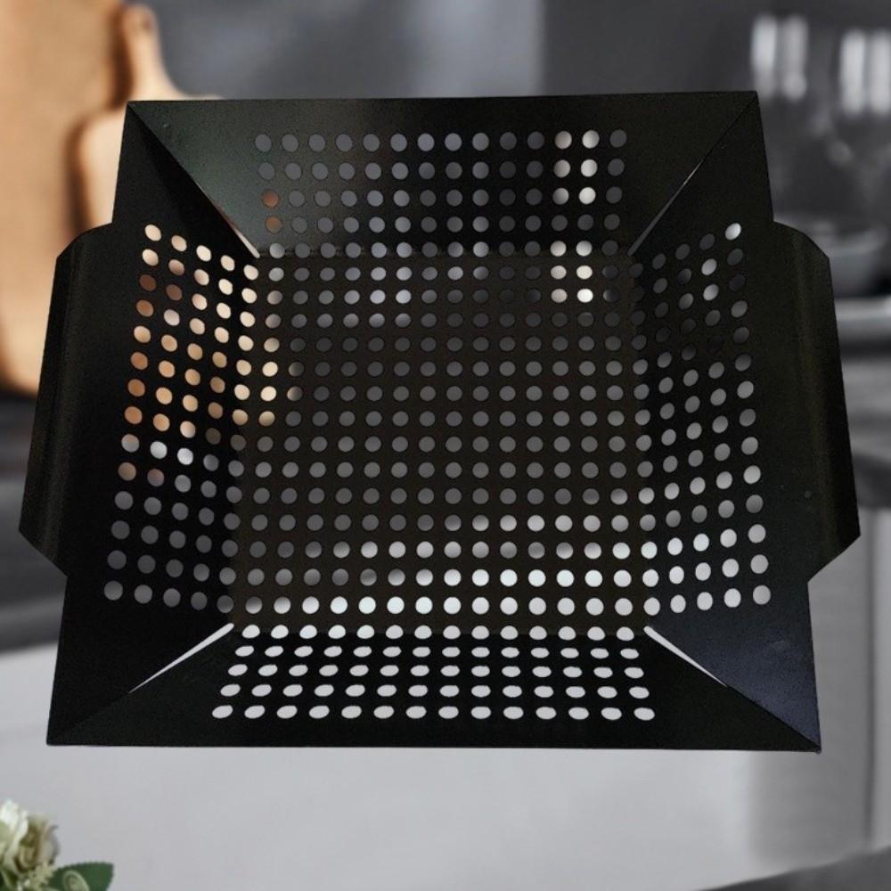 Non-Stick Coated Barbecue Grill Pan Large Capacity Grill Basket Grill Tool Grill Tray Home Cooking