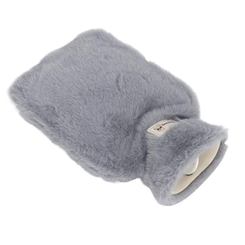 Мягкая грелка 1000 мл с широким горлом и нескользящей текстурой, теплая грелка с моющейся мягкой подкладкой