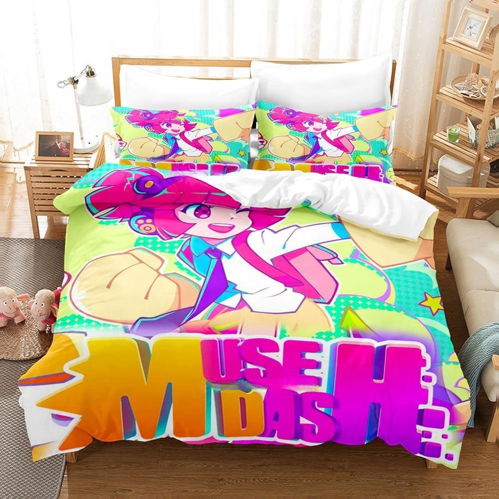 Fashion 3D Print Music Game  Muse Dash Bedding Set Single Twin Full Queen King Size Bed Set Adult Kid Bedroom Duvet Cover Sets