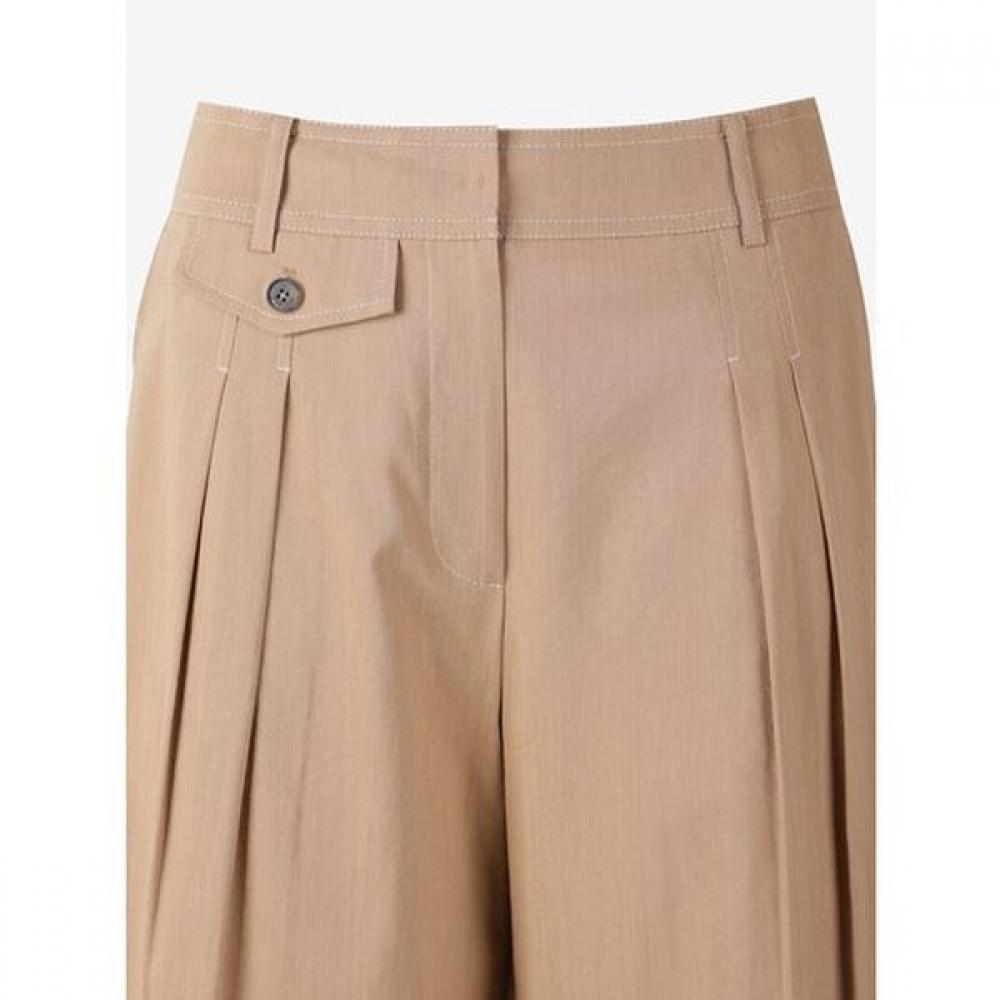 Cc Collect Bicolor Stitch Tuck Pants C262msa039