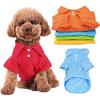 Puppy Dog Cat Summer Solid Color Buttoned Polo Shirt Pet Clothes Costume T-Shirt