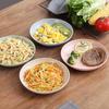 4Pcs Eco-Friendly Biodegradable Unbreakable Dinner Plates Set Wheat Straw Plastic For Picnic Dishes Restaurant Specialty Saucer