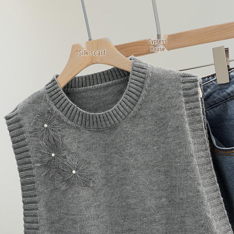 Women's Casual Round Neck Knit Vest