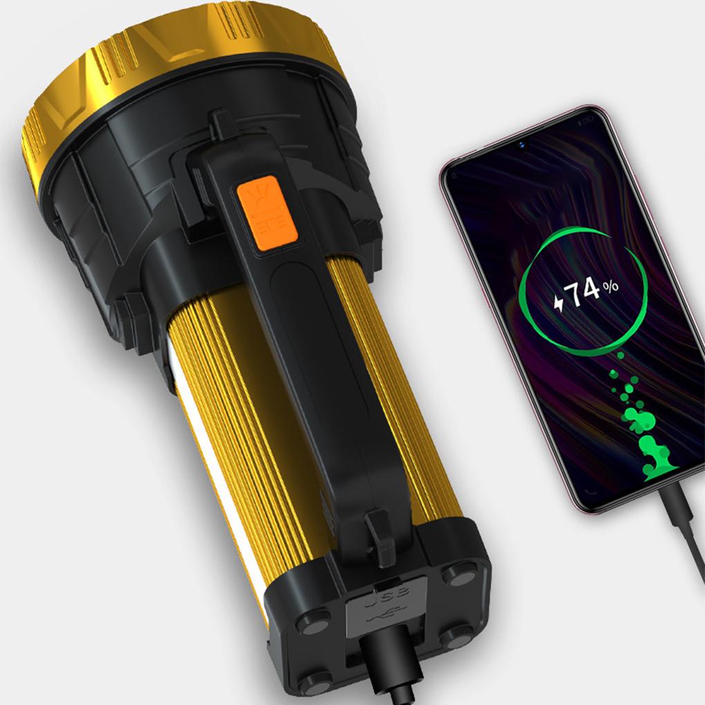 Searchlight Waterproof Powerful Skidproof Multi Modes Flashlight Sturdy Long Range Adjustable Spotlights Camping Hiking