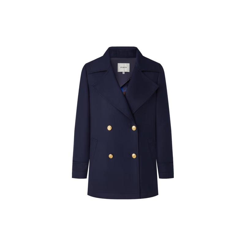 PORTS Women's Long Sleeve Short Trench Coat SD9T002QFF072