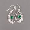 Chrome Diopside Gemstone 925 Sterling Silver Jewelry Handmade Boho Earrings1.60" EE-61-6