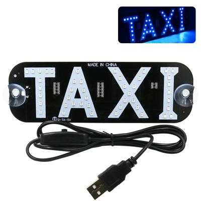Светодиодная вывеска, Автомобильное такси с USB-штекером, Светодиодное такси
