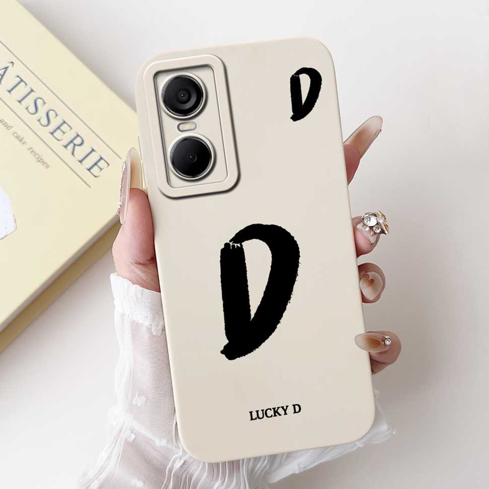 Luckly Letters Cover For Tecno Pop 6 Pro Case 2022 Silicone Soft TPU Phone Case For Tecno Pop6 Pop 6 Pro Bumper 6.6"
