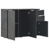 VidaXL Buffet Noir brillant 107x35x80,5 cm 283719