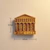 Европа Греция Акрополь 3D Стереоскопические Туристические Сувениры Смола Живопись Украшение для дома Магниты на холодильник