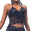 Sequin Performance Top Tassel Show Costumes Charming Belly Dance Bra  For Thailand/India/Arab