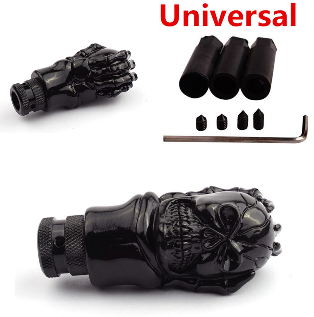 Фитинг для автомобиля, грузовика, металлический череп, ручка рычага переключения передач механической коробки передач