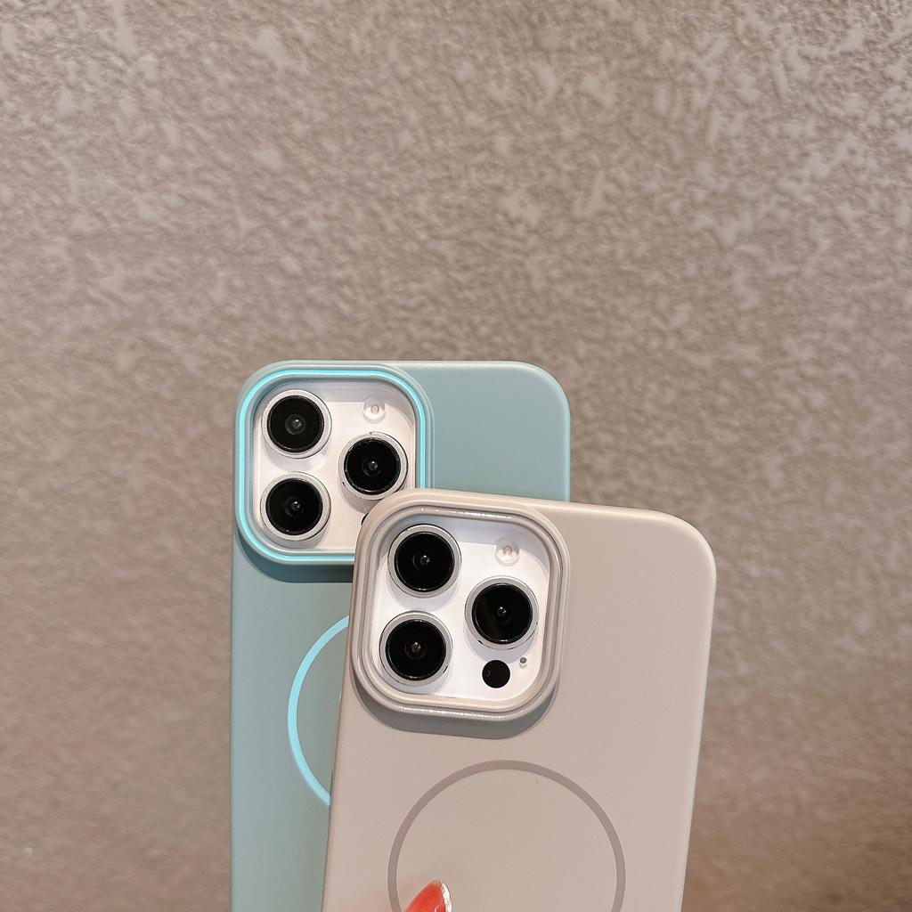 Подходит для чехла для мобильного телефона iPhone16 MagSafe с магнитной адсорбцией Apple 14promax Матовый чехол с полным покрытием и защитой