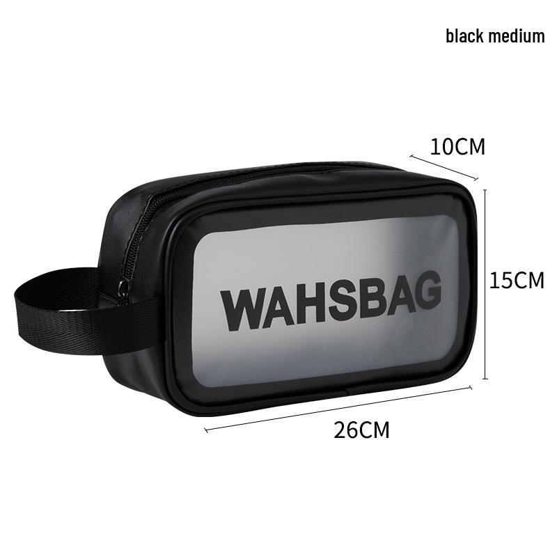 Матовая ПУ Прозрачная Дорожная Косметичка Большой Вместимости