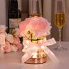 Новая романтическая роза кристалл лампа светодиодный ночник USB перезаряжаемый диммируемый цветок настольная лампа декор комнаты подарки на день рождения роза свет