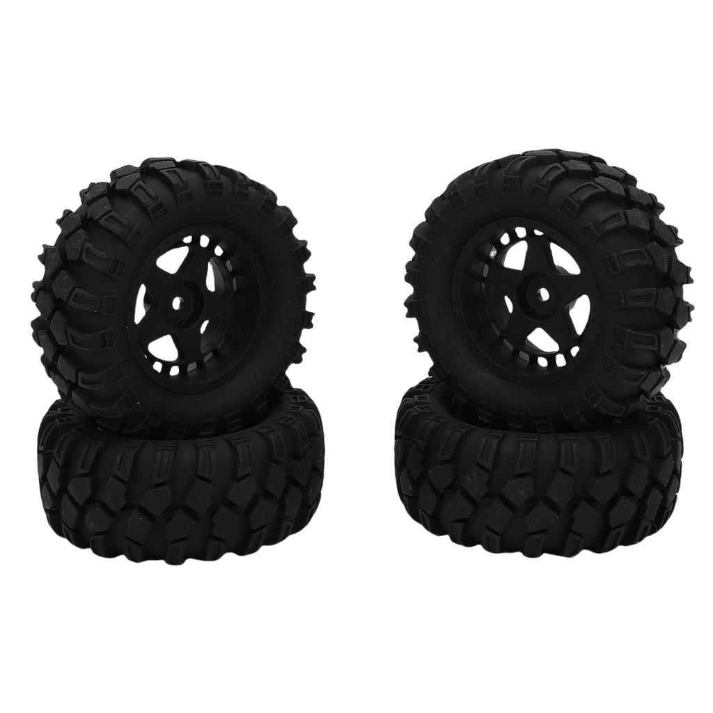 4 шт. Шины для радиоуправляемой машины подходят для HSP 94186 16208 16209 16210 1 14 1 16 Грузовиков 80 мм Резинопластиковое колесо для RC-краулера