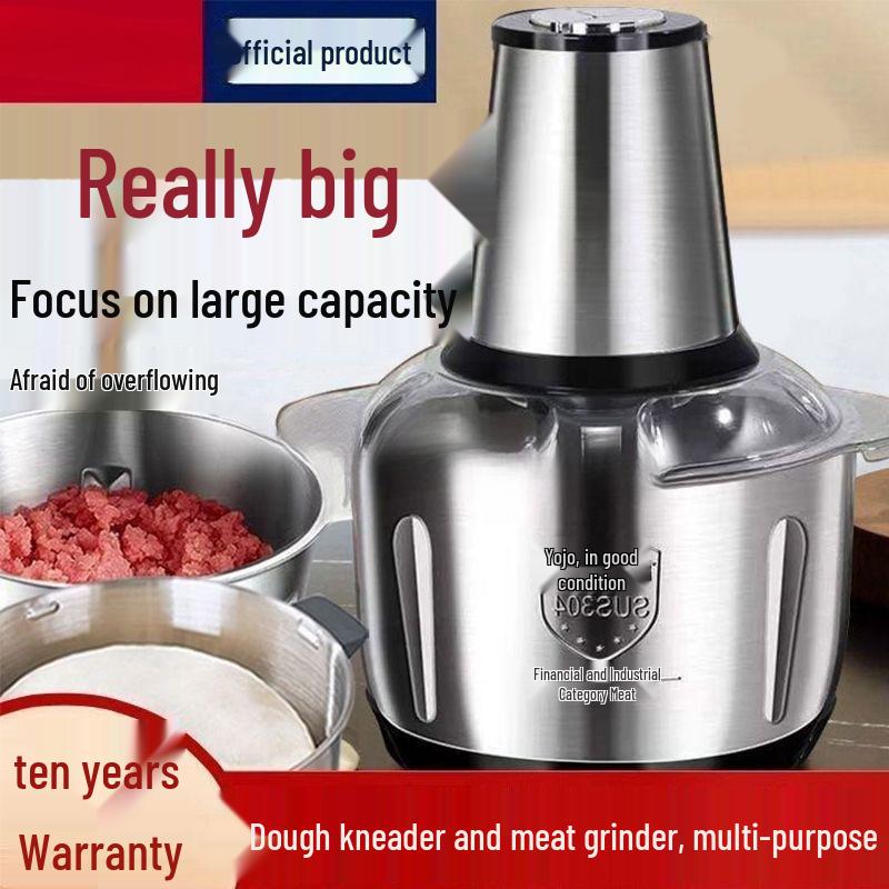 Немецкая электрическая мясорубка и измельчитель овощей - Многофункциональный блендер из нержавеющей стали для чили и приготовления пищи