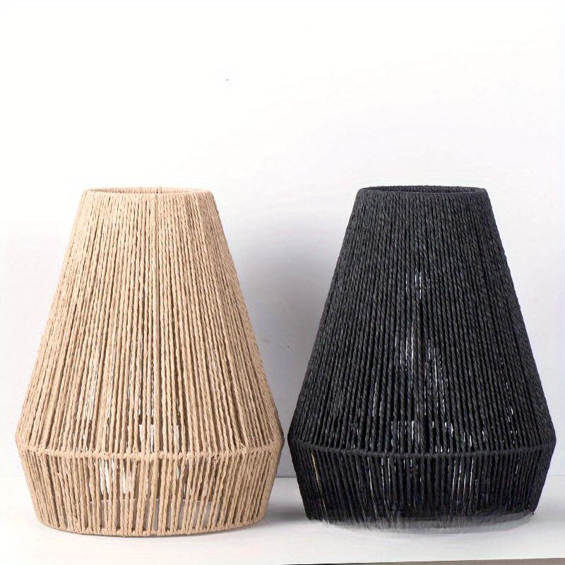 Weave Rope Lampshade Lighting Fixtures Rustic Decoration Hanging Lamp Shade for House Hallway Living Room Home Dining Room