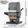 MOOXI Серия Фильмы MOC Набор Кирпичиков Фигурка BrickHeadzed Модель DIY Строительные Блоки Монтессори Детские Обучающие Игрушки Для Детей Подарок