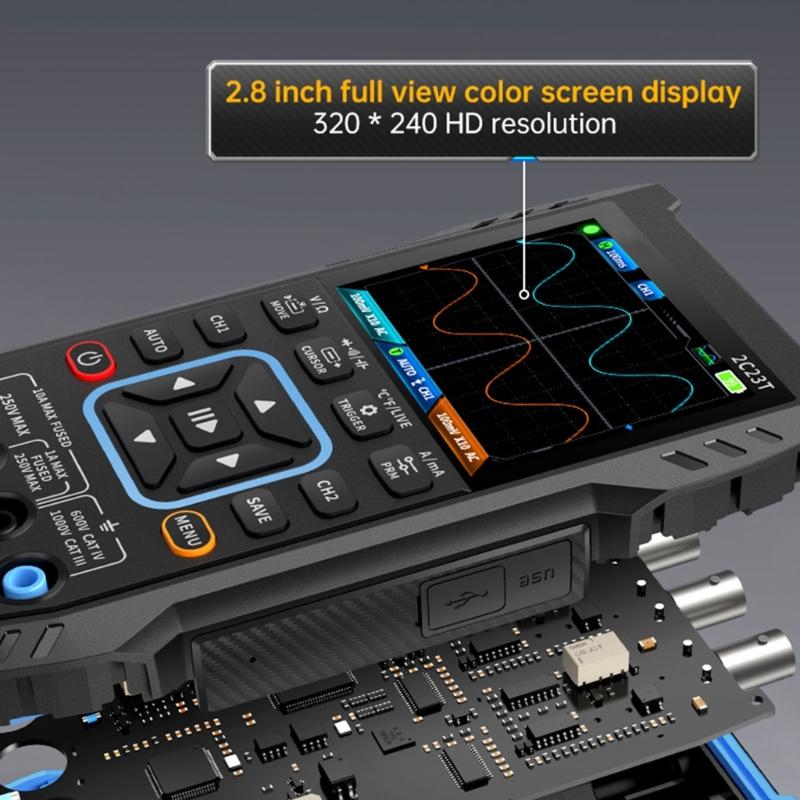 Компактный и практичный цифровой осциллограф-мультиметр 3 в 1 для профессионалов и любителей технического обслуживания автомобилей