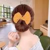 3Pcs Bun Print Hair Band Multicolor Ponytail Holder Hair Accessories Headband Curler  Girl