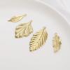 1pc Brass Leaf Charm Pendant for Earring Necklace DIY Jewelry Making