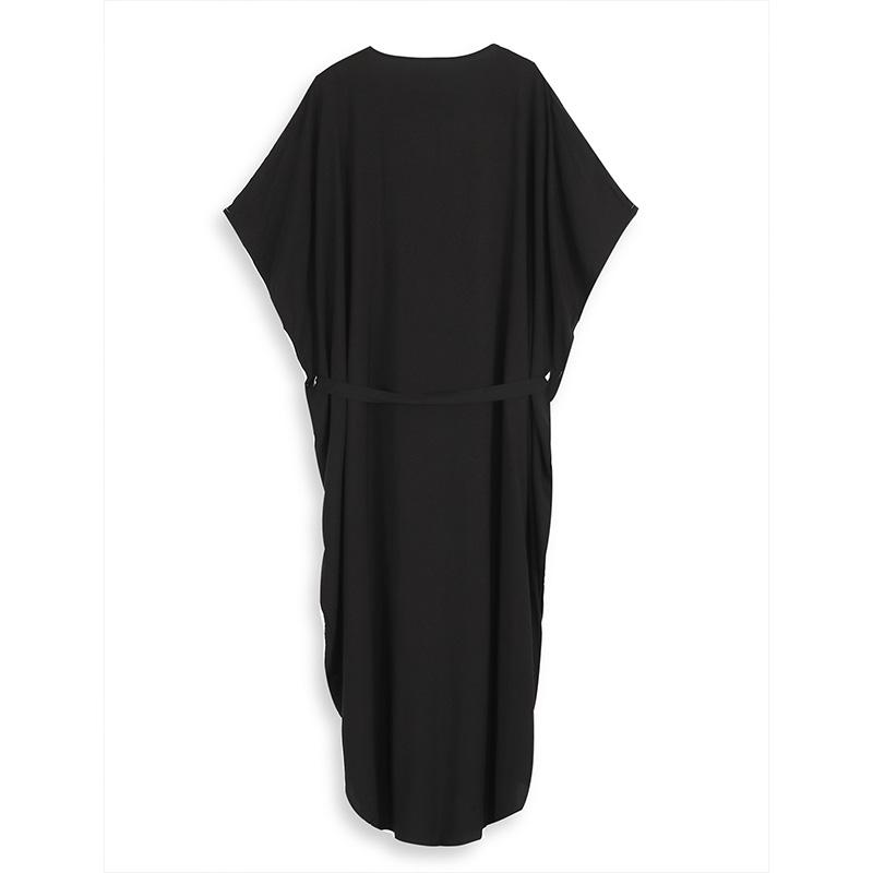 EDOLYNSA Sexy Kaftan Dress Women Plus Size Beach Wear 2023 Bohemian Tie Dye Striped Bikini Cover-ups Long Tunic Swim Suit Cover Up Q1517