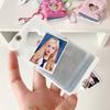 Keychain Mini Photocards Holder Snap Closure Album Book New Photo Album