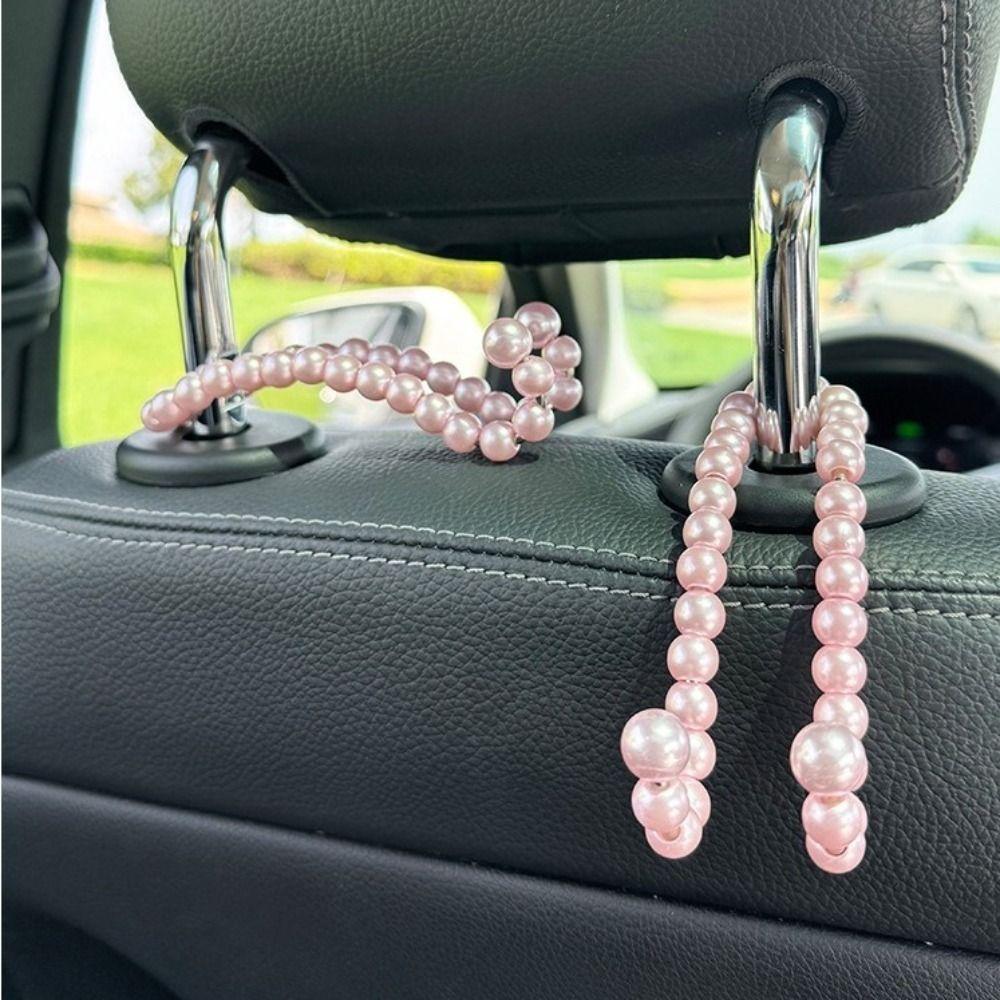2Pcs Hanging Car Rear Seat Hooks Strong Storage Car Seat Headrest Hooks Car Accessories