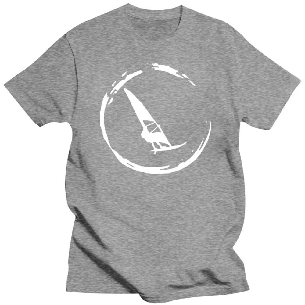 Windsurf Windsurfing Surfing Surf Cotton Short Sleeve Funny T Shirt Graphic Harajuku Hip Hop T-shirt Streetwear