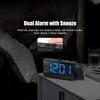 Цифровой проекционный будильник с большим экраном 6,4 дюйма, проектор 3-в-1, вращающийся на 180 градусов