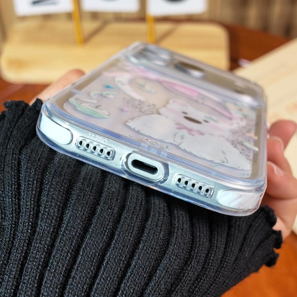 Мультяшное Магнитное Яблоко West Highland Прозрачный Чехол для iPhone 17 Pro Max и 15