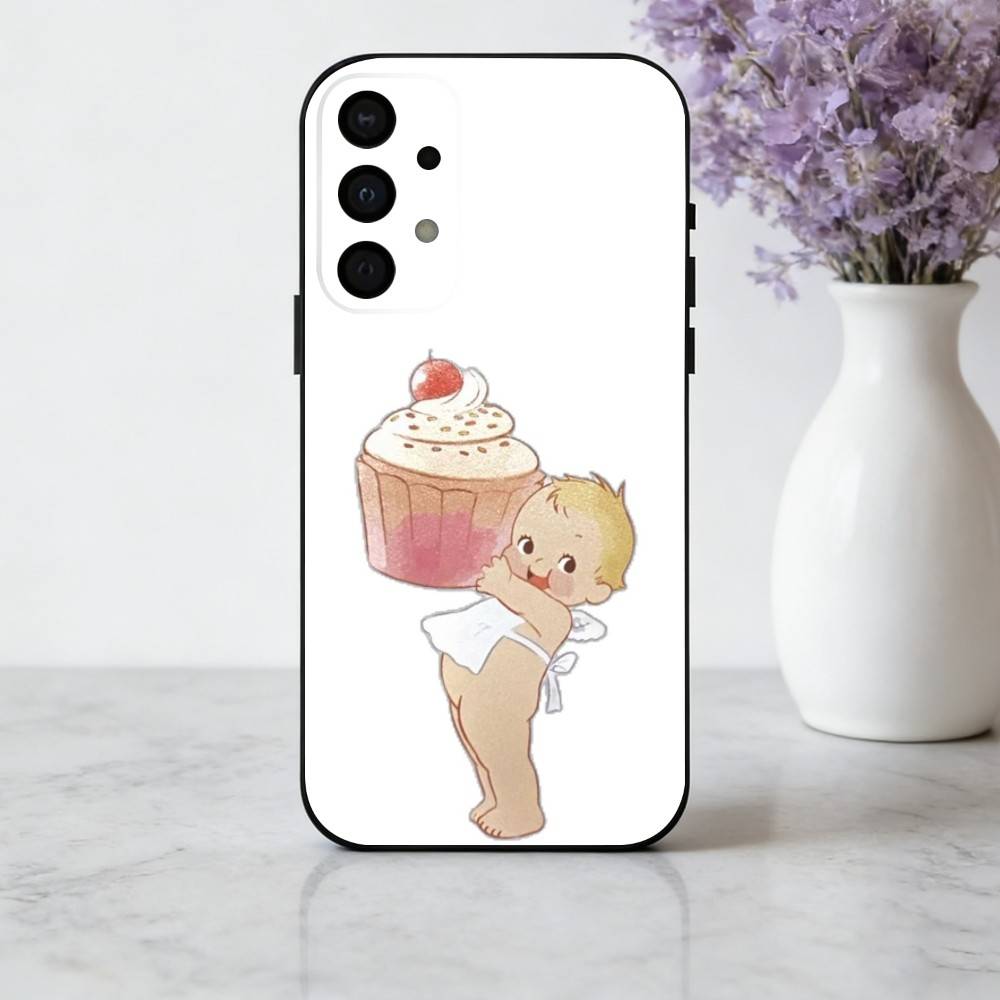 K-Kewpie Милый A-Ангел ребенок C-Прозрачный чехол для телефона Для Samsung Galaxy A73,A72,A71,A70,A53,A52,A51,Другие Мягкий Черный корпус