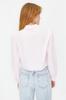 Women's Fashion New Shirt Lilac Crop Woven Shirt
