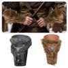 Medieval Wristband Men Cosplay Furred Arm Guard Gauntlet Bracer for Men Cosplay PU Arm Guard for Photoshoots and Stage