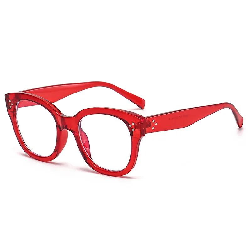 Full Frame Retro ladies Men Optical Computer Eyeglasses New Large Square Anti Blue Light Glasses Frames Decoration Fake Eyewear