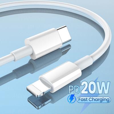 PD 20 Вт USB C кабель для iPhone типа C до 8-контактный кабель для зарядного устройства телефона TPE Quick 2.4A шнур для быстрой зарядки для iPhone 14 13 12 Pro Max