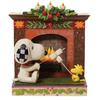 Фигурка камина Enesco Jim Shore Peanuts Snoopy and Woodstock, многоцветная, 4,53 дюйма