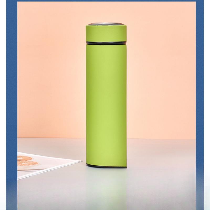Нержавеющая сталь Бизнес Прямое окрашенное стекло для воды Нержавеющая сталь 304 Вакуумная колба Подарочная чашка