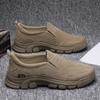 Мужская обувь осенью и зимой, новая рабочая обувь с низким берцем и стременами, повседневная удобная спортивная тканевая обувь, мужская обувь