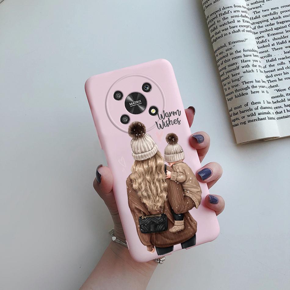 Case For Honor Magic 4 LITE X30 X9 5G Back Cover Super Mom Baby Fashion Girls Soft Phone Case Silicone Funda For Honor X30 Capa